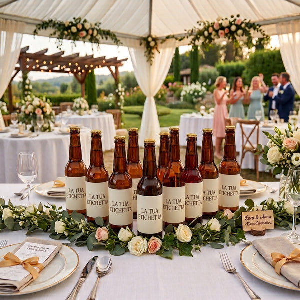 Bottiglie di birra artigianale con etichetta personalizzata - Nostrale Gourmet