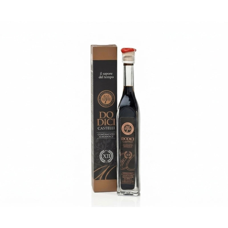 Bottiglia di Dodici Castelli condimento balsamico agrodolce 100ml- Nostrale Gourmet