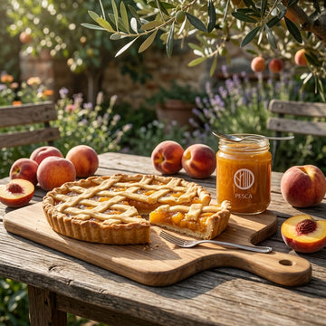 Torta crostata con composta di pesche Orominerva - Nostrale Gourmet