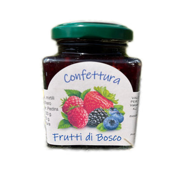 Confettura di Frutti di bosco artigianale prodotta in Trentino in vaso 40gr.
