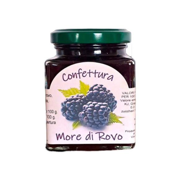 Confettura artigianale di more di rovo prodotta in Trentino