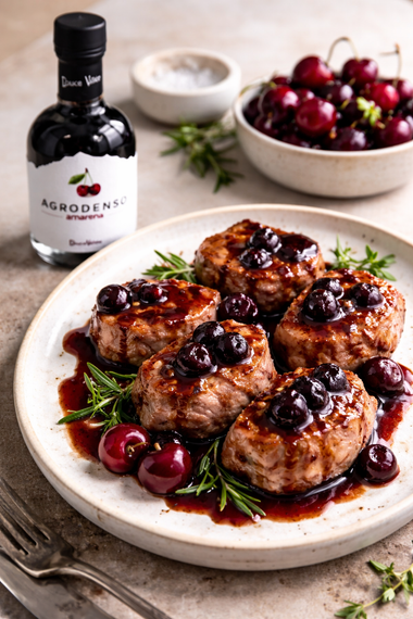 Filetto di maiale con agrodenso di amarena