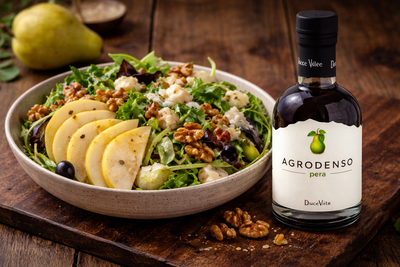 insalata con agrodenso di pera