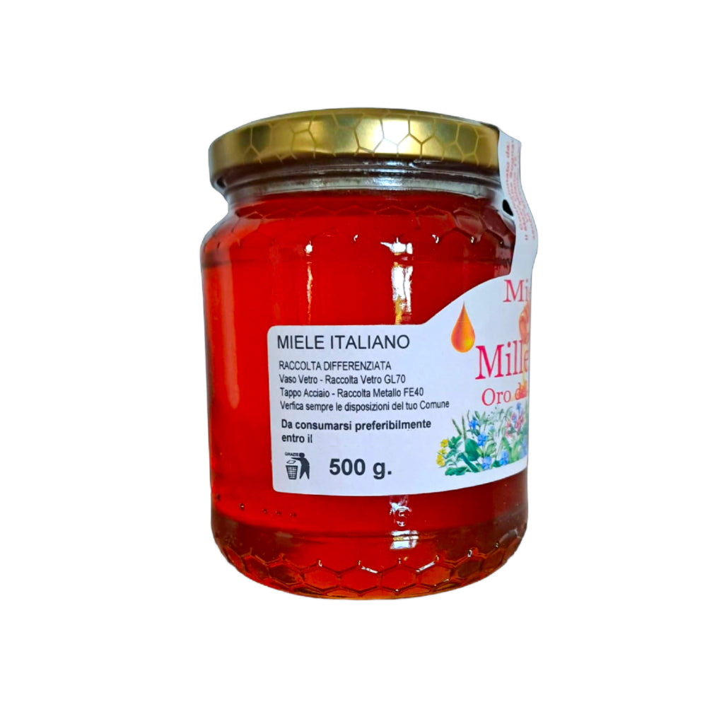 Miele Millefiori dei Prati – Artigianale del Trentino, vaso 500 gr - 0