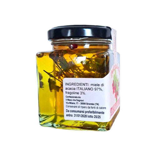 Miele di Acacia con Fragoline di Bosco 260gr. | Prodotti Gastronomici Trentini