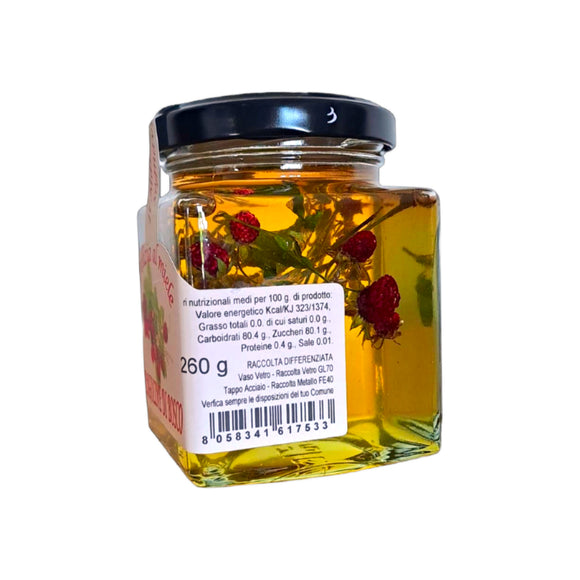 Honey with Wild Strawberries - Artisanal Trentino, 260g | Nostrale