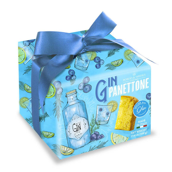 Panettone artigianale imbevuto al Gin 500gr Borgo de Medici