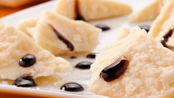 PArmigiano reggiano con aceto balsamico Quercia argento