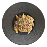Il Pennone Pasta di Canossa con panna, salmone e pistacchio