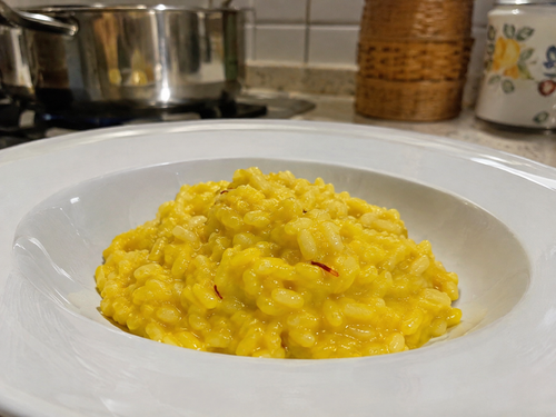 Saffron Risotto Margherita Rice 250g.