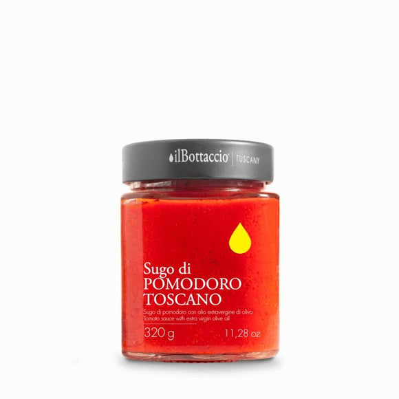 Sugo di pomodoro toscano con olio extravergine di oliva in vaso da 320Gr