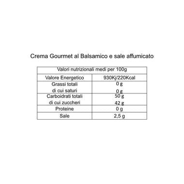 Crema Gourmet al Sale Marino Affumicato - 250ml