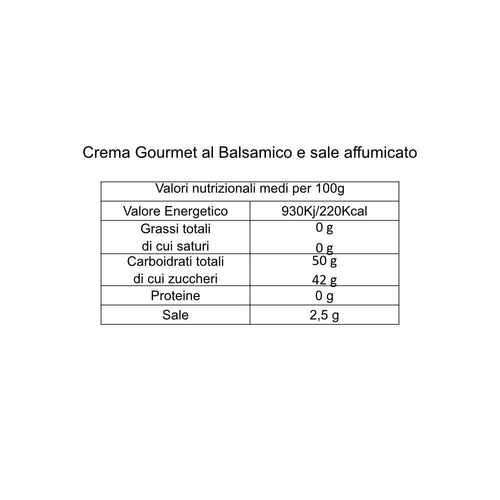 Crema Gourmet al Sale Marino Affumicato - 250ml