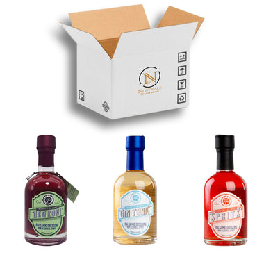 Non-alcoholic balsamic condiment tasting box