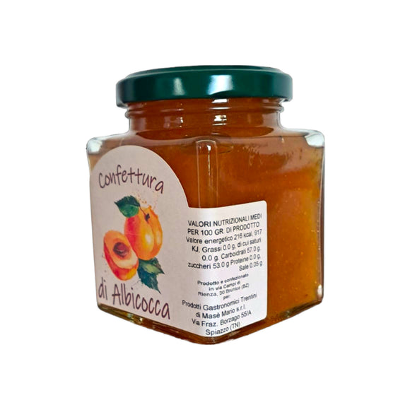 Confettura di albicocca 240 gr - valori nutrizionali - prodotto Trentino