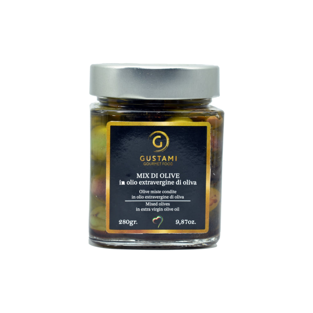 mix di olive in olio extravergine di oliva gustami gourmet food