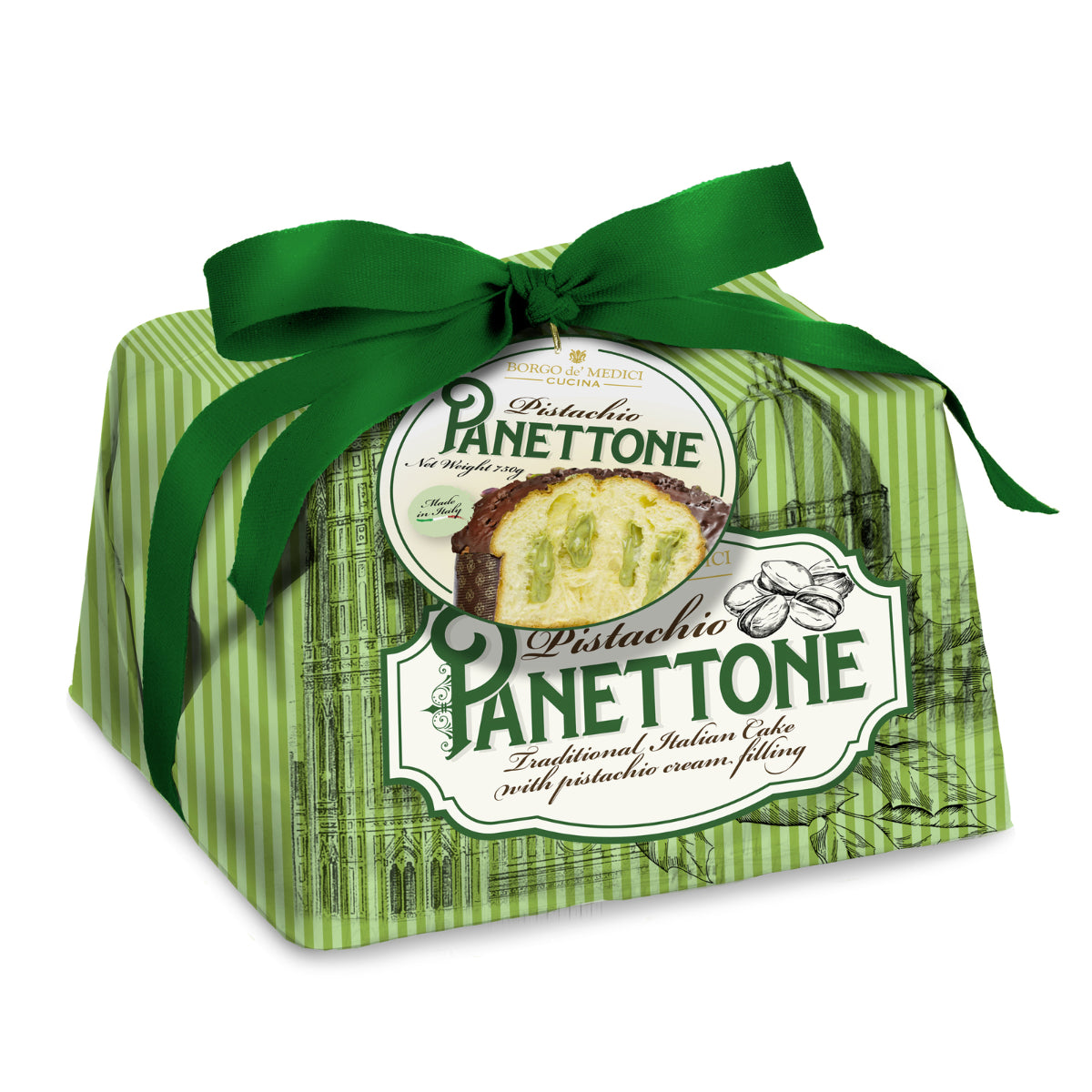 panettone con crema al pistacchio Nostrale Gourmet