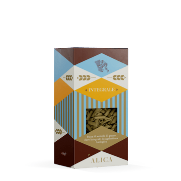 Whole Wheat Penne Rigate Alica 500g | Whole Durum Wheat Pasta