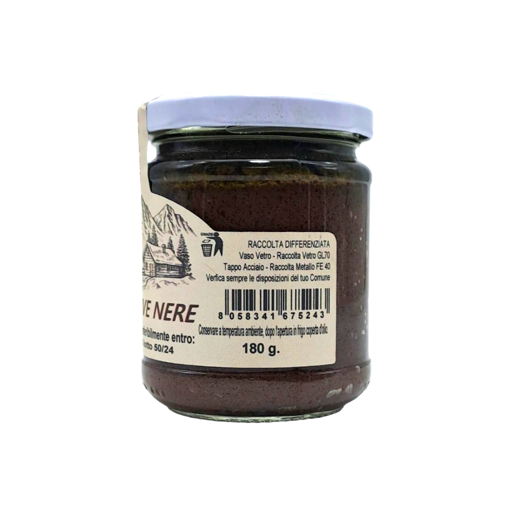Patè di Olive Nere Artigianale 180g | Specialità del Trentino | Nostrale