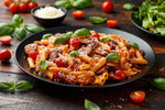 Le pennette di Pasta di Canossa al pomodoro e basilico