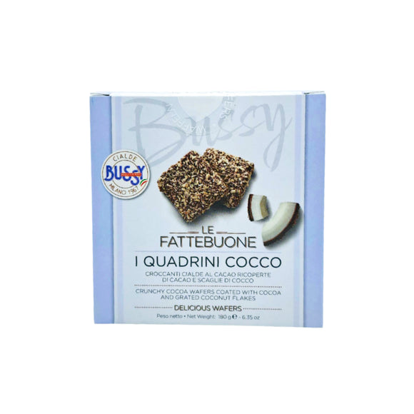 Le Fattebuone - Coconut Quadrini - 180gr.