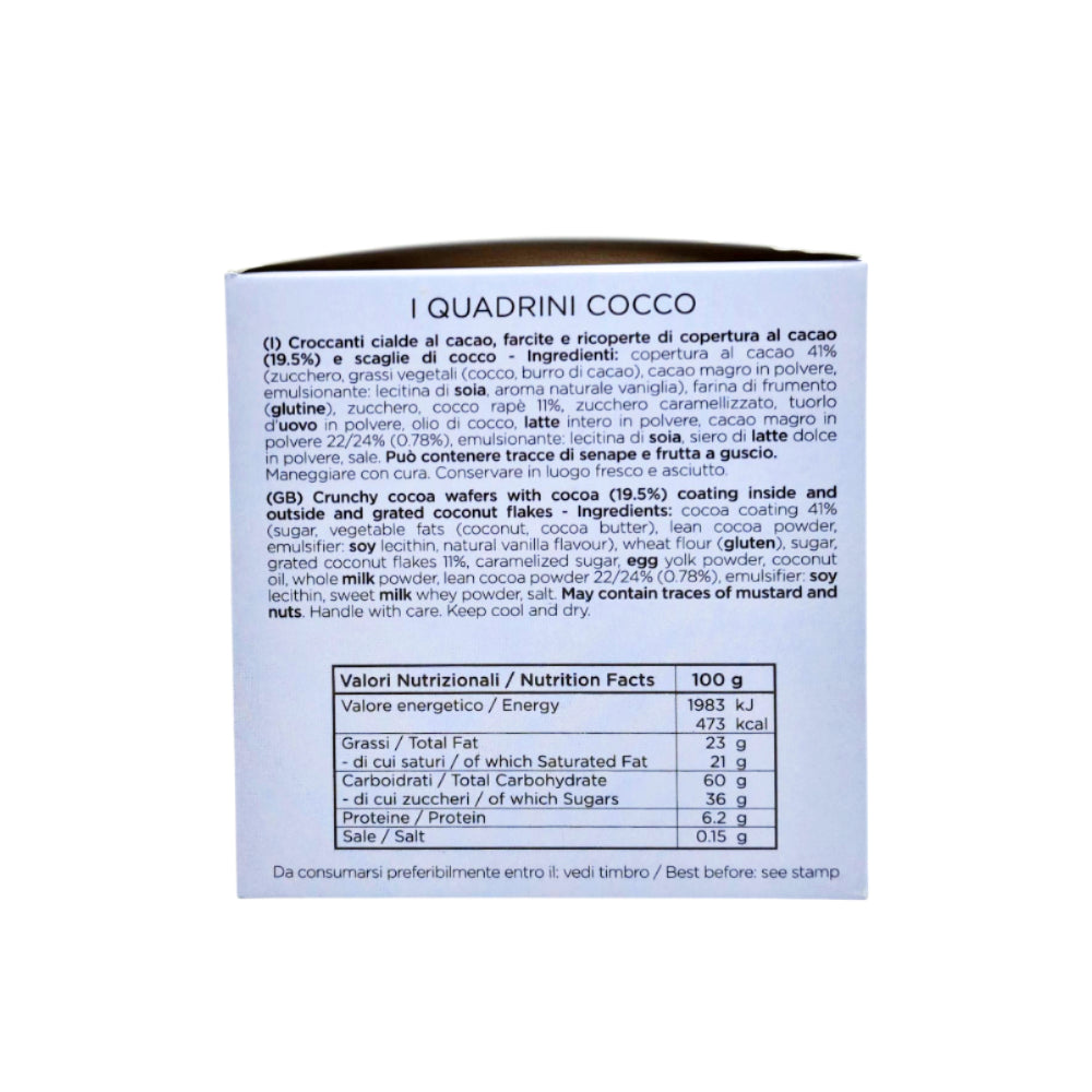 Le Fattebuone - I Quadrini al cocco - 180gr. | Nostrale