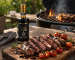 Aceto Balsamico di Modena IGP Quercia Oro di Acetaia Castelli per condire una tagliata di carne al BBQ. | Nostrale Gourmet