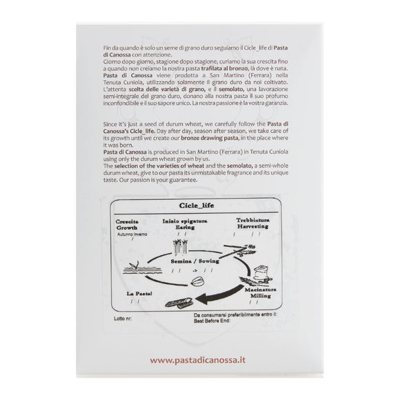 Le Pennette Pasta di Canossa 500g | Pasta di Semola Artigianale Italiana
