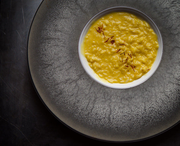 Risotto giallo alla milanese con Zafferano e riso carnaroli di Tenuta Margherita