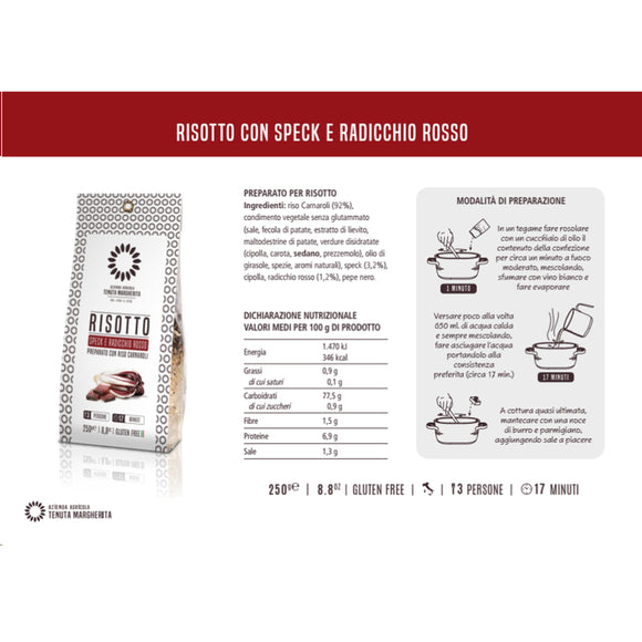 Risotto Speck e Radicchio 250gr.
