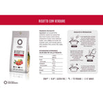 Risotto with vegetables product packaging and cooking instructions, Nostrale Gourmet Italian food