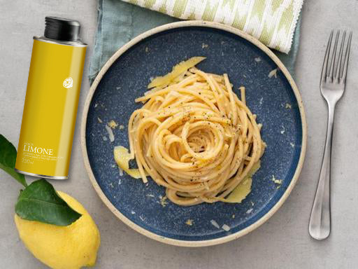 Spaghetti Pasta di Canossa con olio al Limone Il Bottaccio - Nostrale gourmet