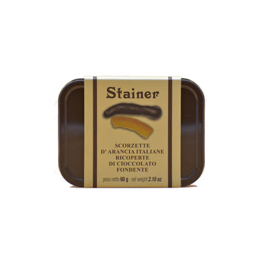 Scorzette di arance candite ricoperte di cioccolato fondente. 2 pezzi - Nostrale Selezione Gourmet