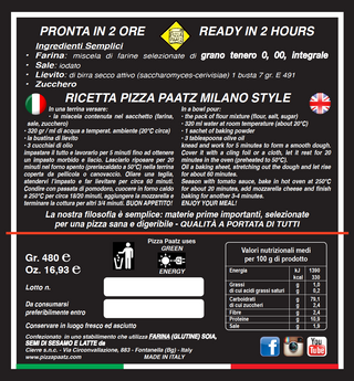 Box per Pizza Gourmet 480gr. - Nostrale Selezione Gourmet